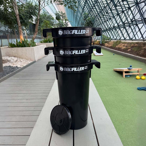Three Bag Filler Pro w/ 1 Bottom – One-Person Sandbag Filler for Fast, Clean & Efficient Multi-Bag Filling