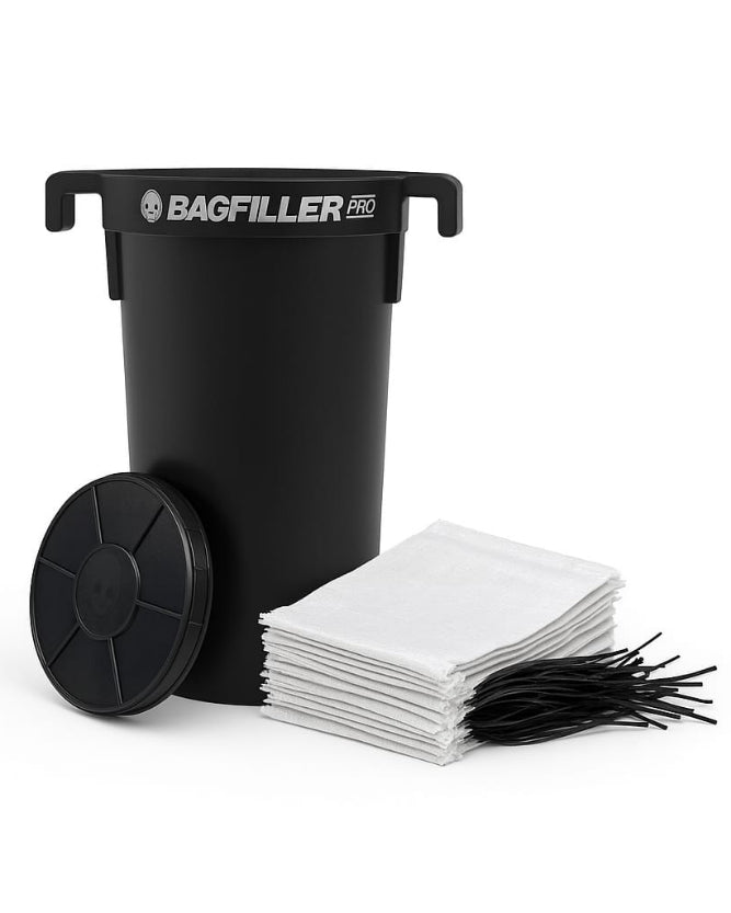Bag Filler Pro Bucket with One Bottom Insert & Sandbag Kit – Complete Sandbag Filler Tool