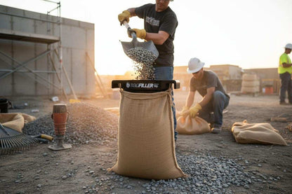 Bag Filler Pro Bucket With Bottom Insert - Heavy Duty Sand Filler Tool for Fast, Clean, and Efficient Bagging